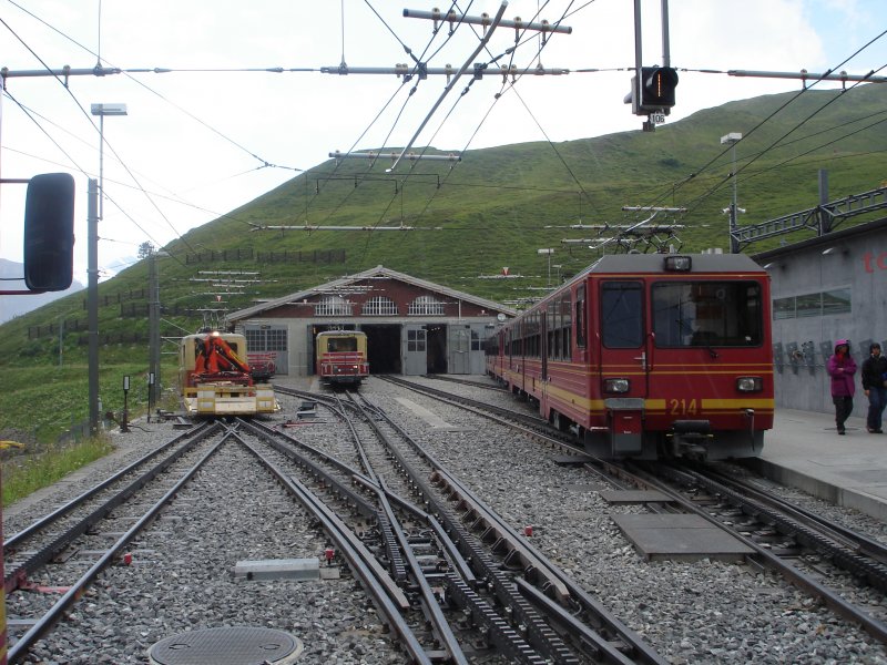 Blick zu den Abstellgleisen der JB. 30.07.08