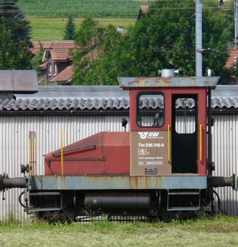 bls / RM   Rangierlok Tm 2/2  236 316-6  Abgestellt in Oberburg am 30.06.2007