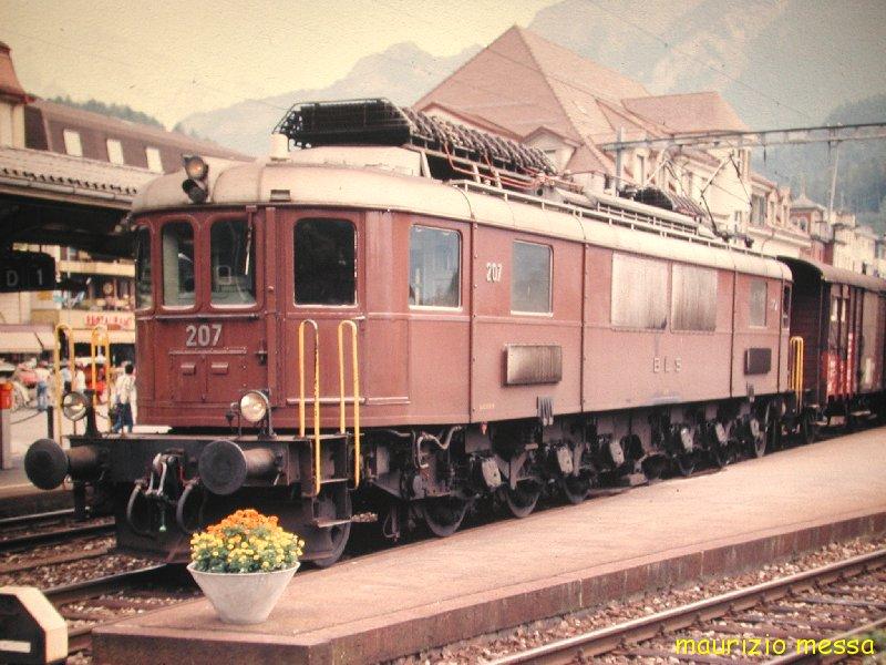 BLS Ae 6/8 207 - Interlaken West - 14.08.1987