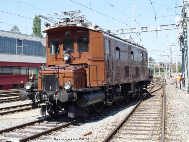 BLS Ce 4/6 307 am 23.08.03 in Spiez