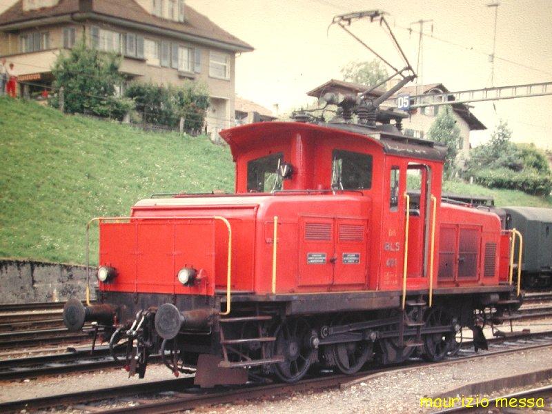 BLS Ee 3/3 401 - Spiez - 16.07.1988