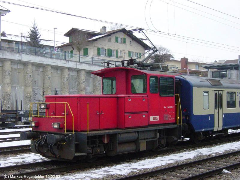 BLS Tea 245 023-7 am 15.02.2003 in Spiez