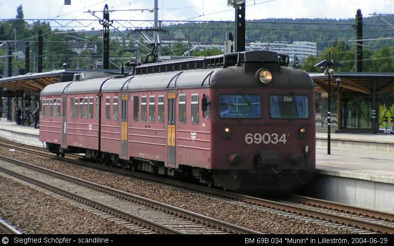 BM 69B 034 im Bahnhof von Lillestrm, Sommer 2004