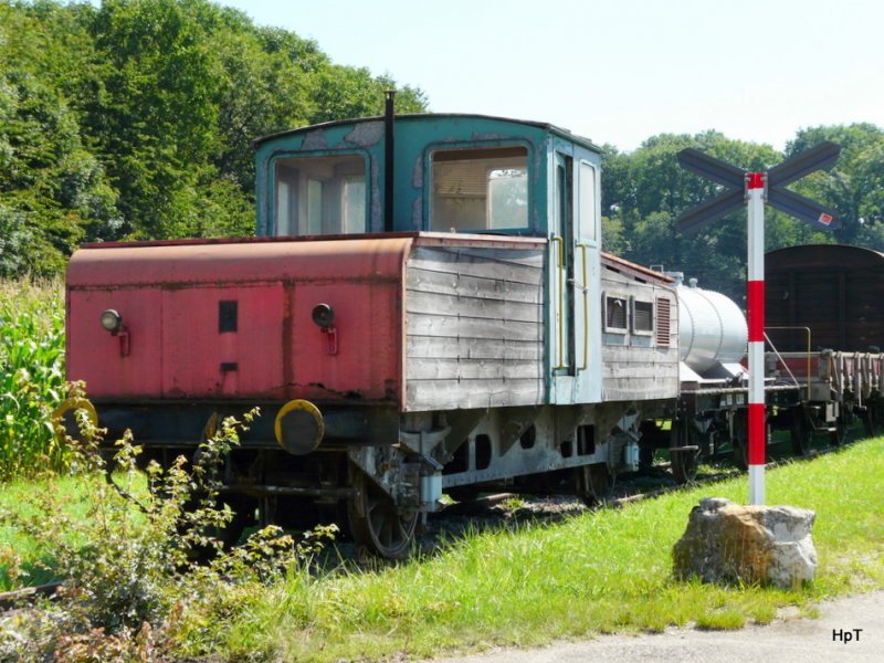 BMK Bahn Museum Kerzers / Kallnach - Ta 2/2 44 Akkulok in Kallnach abgestellt am 01.08.2009