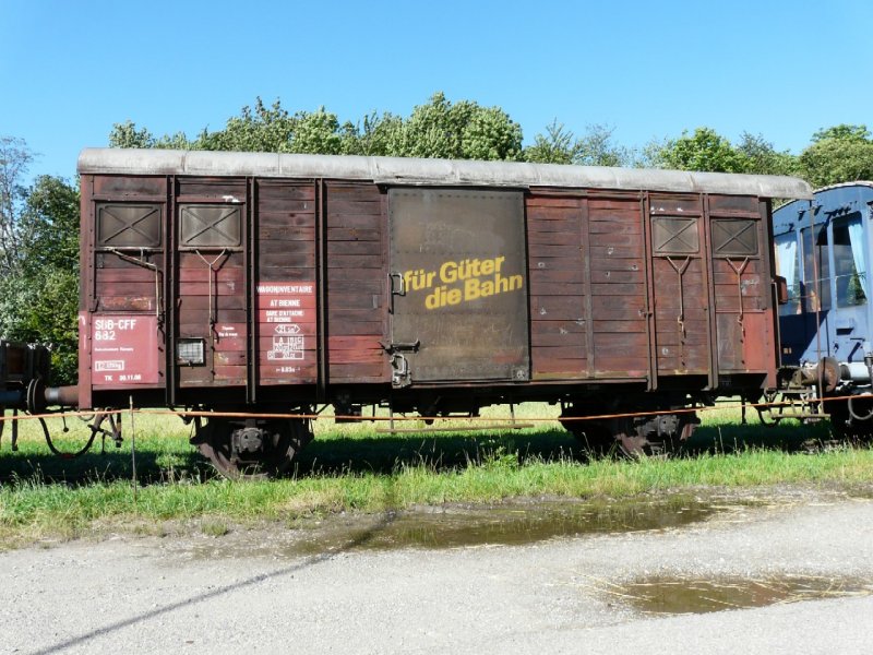 BMK - ex SBB Dienstwagen X 682 .. Foto vom 07.07.2008