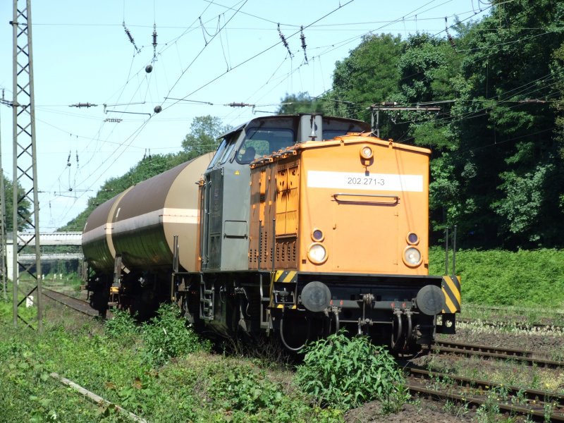 Bocholder Eisenbahn 202 271 am 28.5.09 in Duisburg-Neudorf