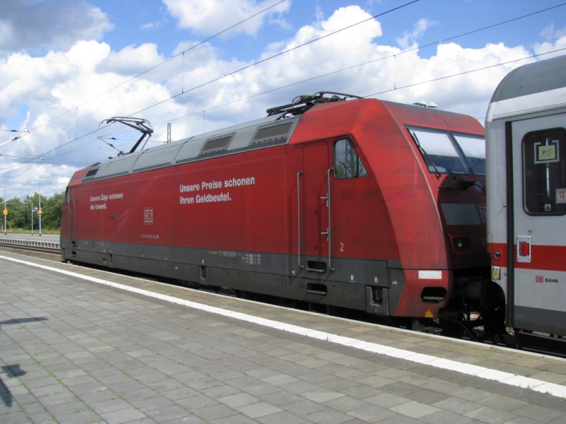 BR 101 119-6 -DB AG- mit IC 2213 am Gleis 3, Schwerin Hbf, 29.08.2009