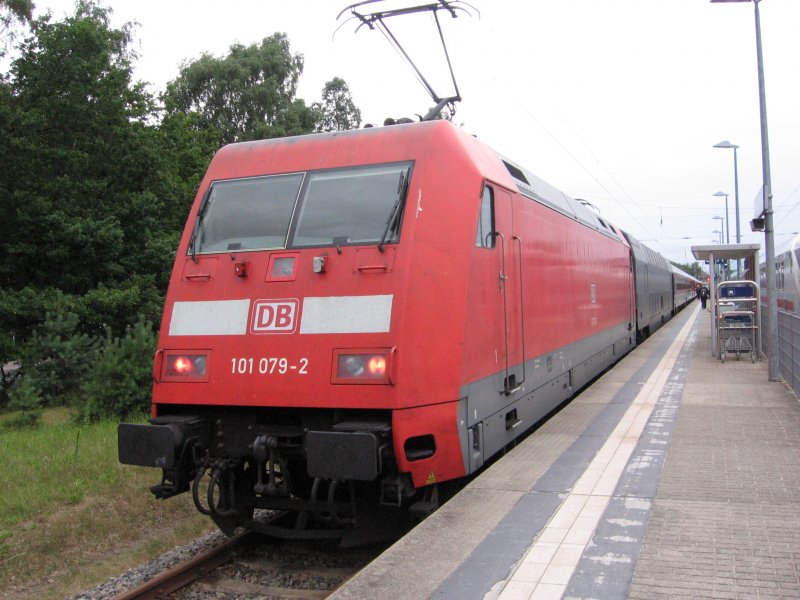 BR 101 mit NachtZug aus M�nchen/Dortmund in Ostseebad Binz. 29.07.07