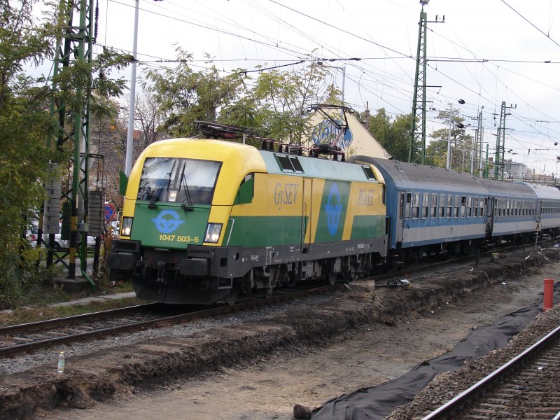 BR 1047 503-6 der GySEV in Ungarn/Gyr. Aufgenommen am 20.10.2007