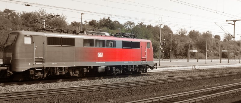 BR 111 auf den Weg nach Frankfurt 