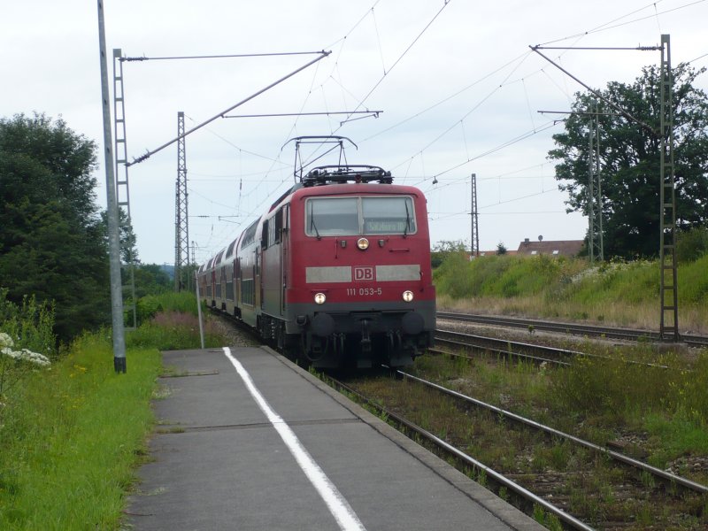 Br 111 in Ostermnchen Gleis 3