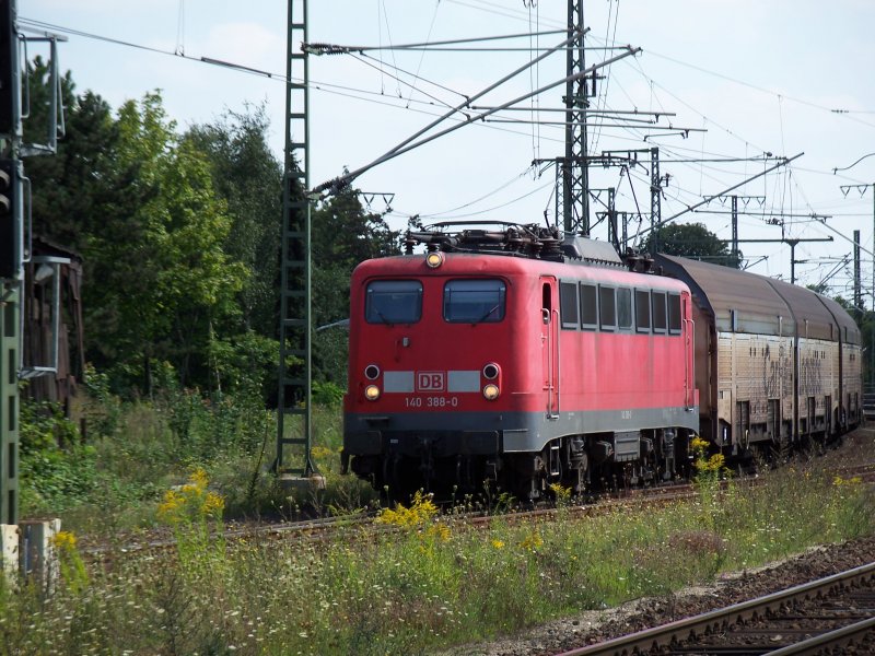 Br 140 388 durchfhrt Lehrte richtung Hannover (14.8.2007)
