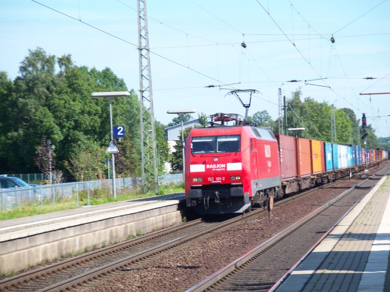Br 152 101 durchfhrt Sarstedt (23.8.2007)