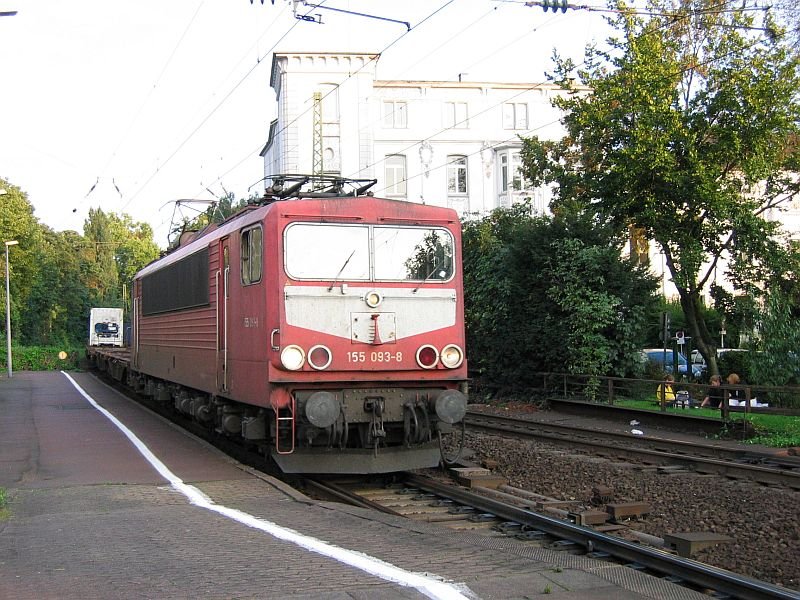 BR 155 093-8 OR mit Containerzug in Bonn Hbf