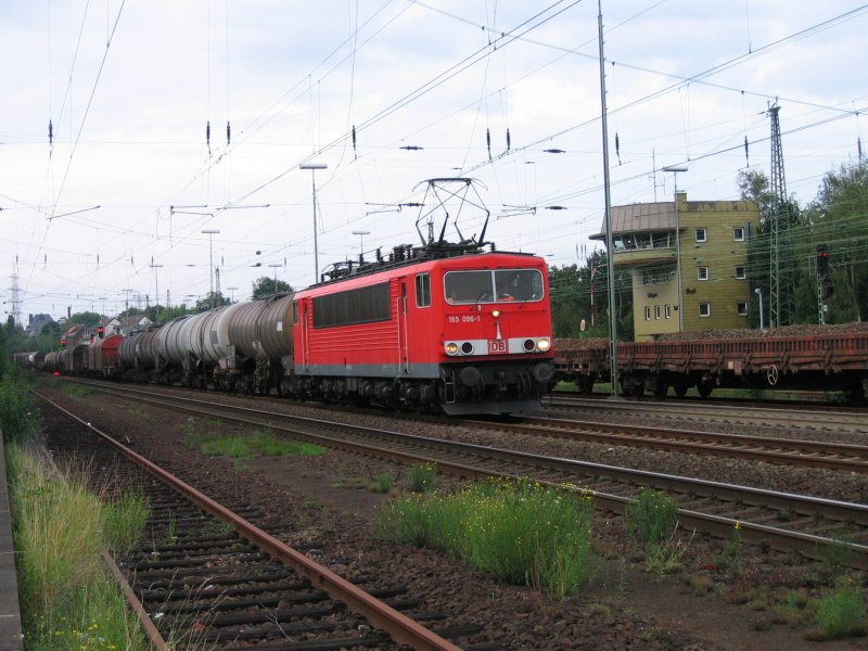 BR 155 096-1 mit gemischtem Gterzug