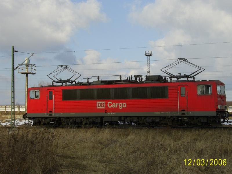BR 155 140-7  im Seehafen Rostock.