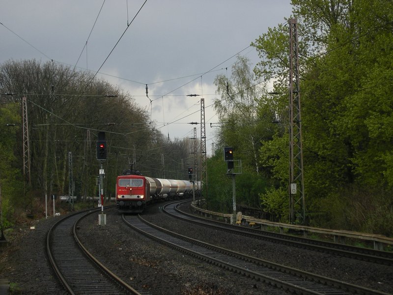 BR 155 147-2 nhert sich mit GZ Bochum Hamme.(15.04.2008)
