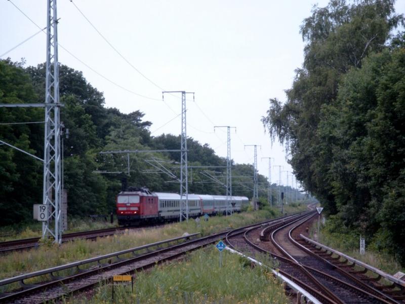 BR 180 mit dem Berlin-Warszawa-Express.