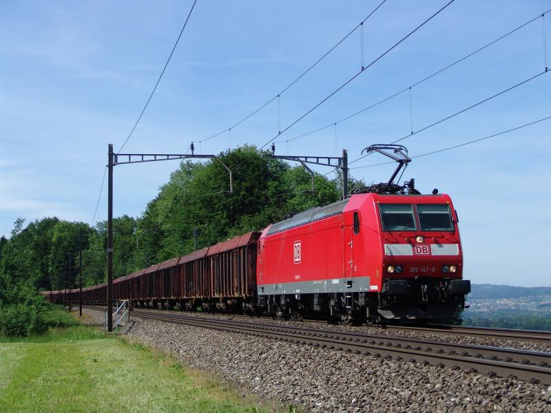 Br 185 147-6 am 25.5.05 kurz vor Mhlau