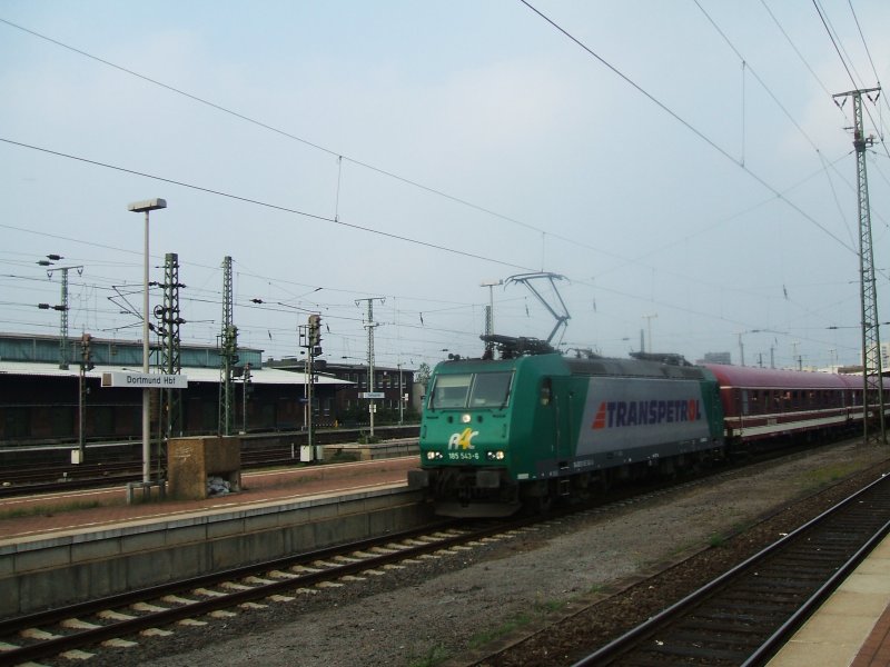 BR 185 543-6 Transpetrol mit Sonderzug Hamm - Dsseldorf - Hamm
(25.08.2007)
