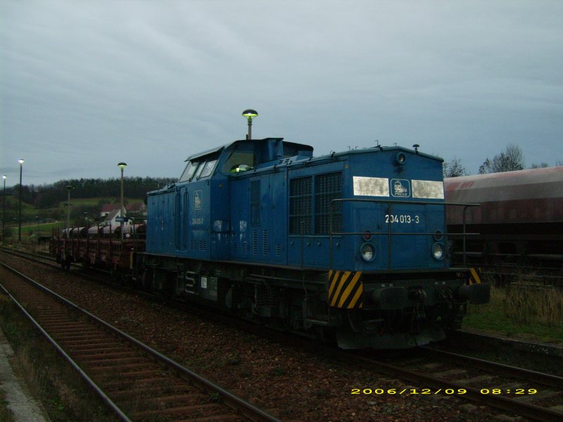 BR 204 013-3 der PRESSnitztalbahn in Wnschendorf/Elster