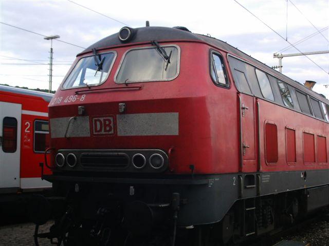 BR 218 191-5 im BW Plochingen Rettungslock der S-Bahn Stuttgart Photo by DJ.Anand