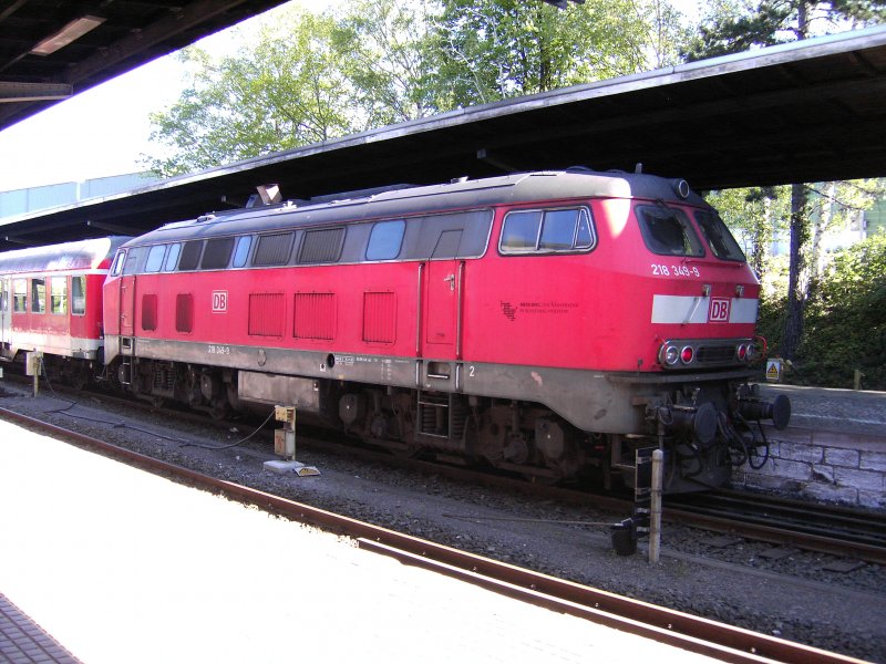 BR 218-349 steht in Bad Harzburg