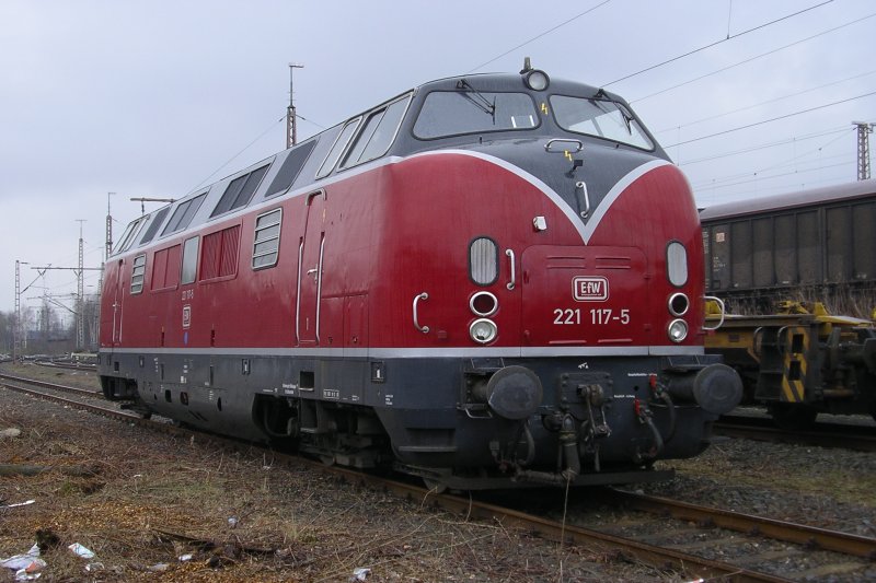 BR 221 117-5 der  efw ,Eisenbahnfreunde Westerwald.(22.03.2008)