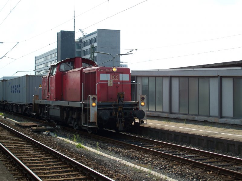 Br 294 074 durchfhrt Braunschweig Hbf (13.8.2007)