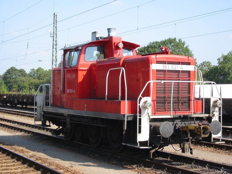 BR 363 621 am 04.09.2005 in Karlsruhe Hbf.