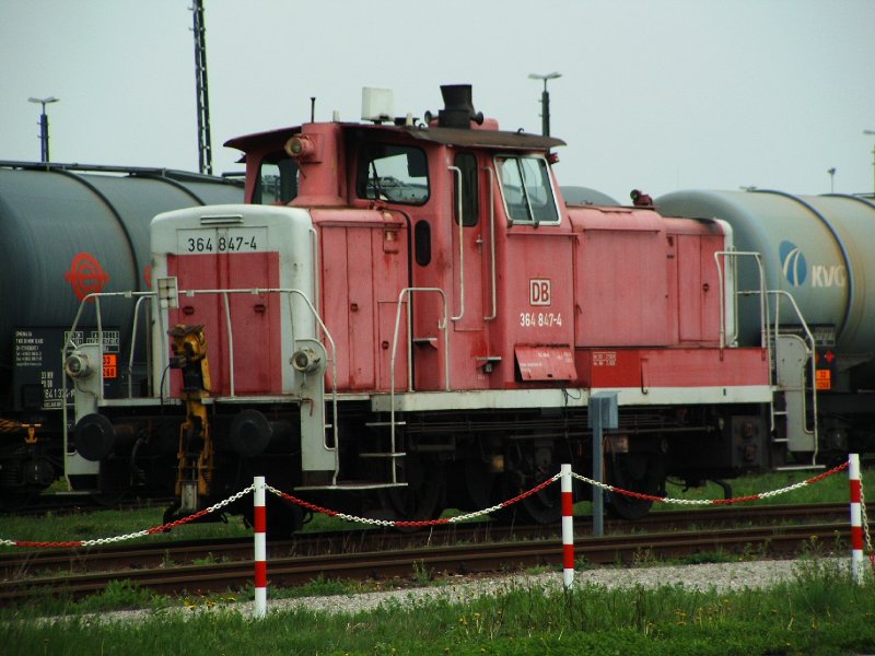 BR 364 847-4 abgestellt in Mhldorf (Obb) am 27.04.2006