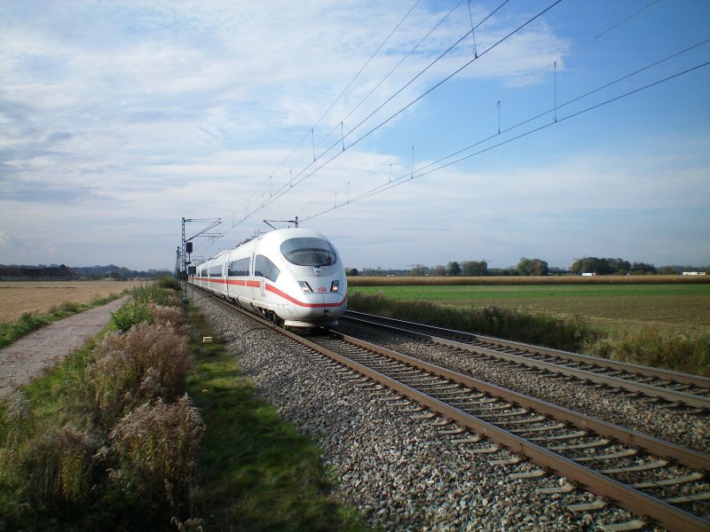 BR 403 als ICE 600 nach Kln Hbf wird in krze Offenburg Hbf erreichen.21.10.08