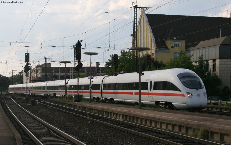 BR 411 (Tz 1130) Jena  als ICE 1511 nach Mnchen bei der Durchfahrt Frth(Bay) am 3.9.08