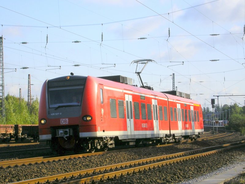 BR 426 527-9/027-9, Leerfahrt ber S-Bahn Gleis in BO Ehrenfeld
nach Essen in den Bbf.(02.10.2008)