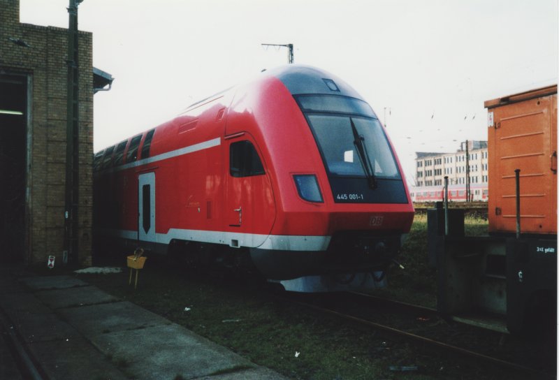 BR 445 001 Leipzig Berliner Bahnhof / Bw West Dezember 2001