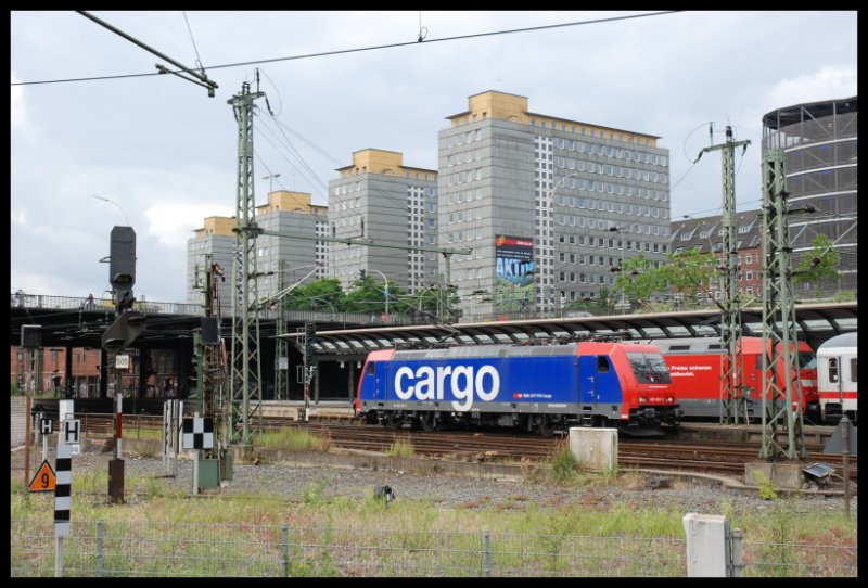 BR 482 045-2 Frachtlok Fhrt In Richtung Bahnhof Hamburg-Hbf 30.06.07