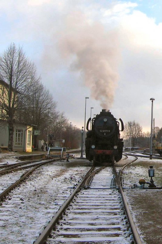 BR 52 rangiert in Rheinsberg/Mark 2006