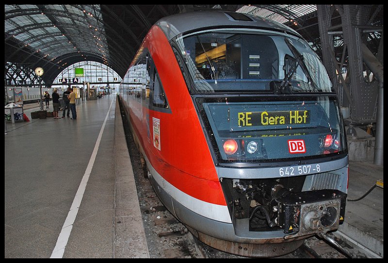 BR 642 507-8 Steht Im Bahnhof Leipzig-Hbf 11.08.07