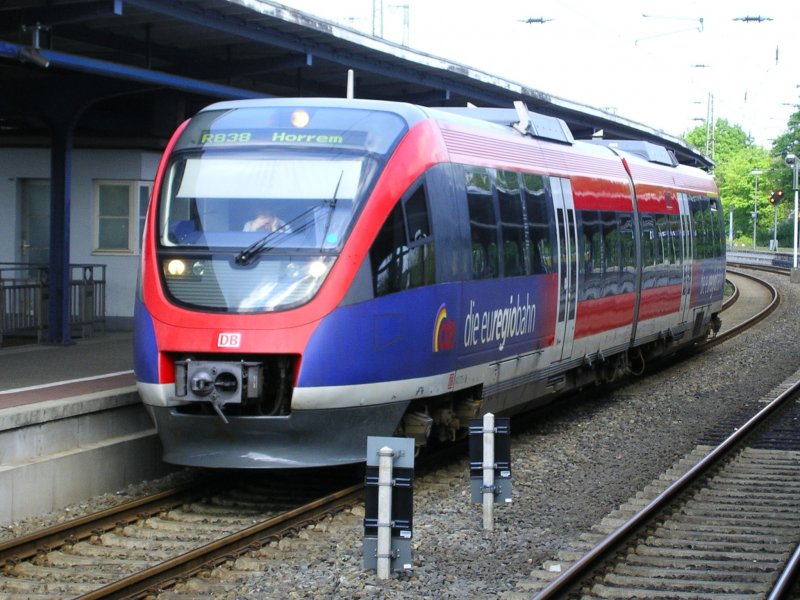 BR 643 EUREGIOBAHN der Aachener Verkehrs-Gesellschaft in Neuss.