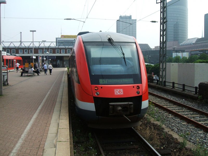 BR 648 607-0 als RB 57 hier in Dortmund Hbf. nach Winterberg