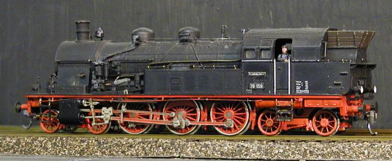 BR 78 Liliput. Wenn ich nicht heftig dran gearbeitet htte, wrde ich sie hier nicht zeigen. ;-)  Fehlt noch die DR-Beschriftung.