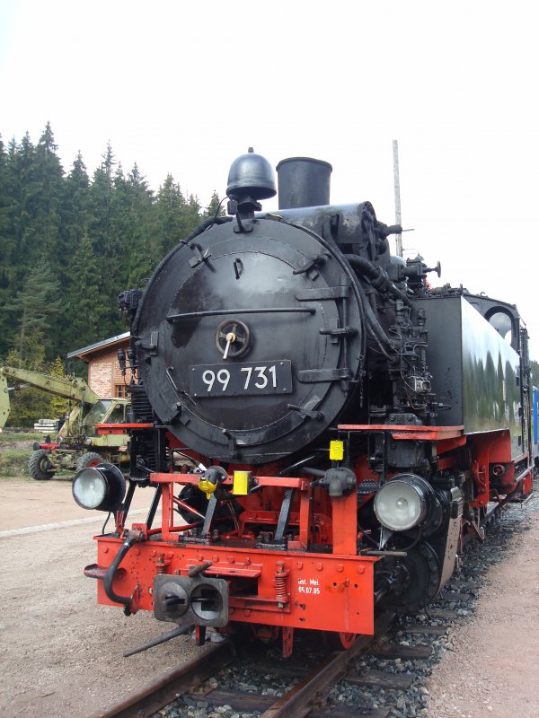 BR 99 731 im Bahnhof von Schnheide/Vogtland
Okt.2009