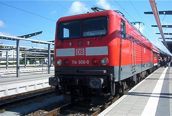 BR114 aus Hamburg Hbf