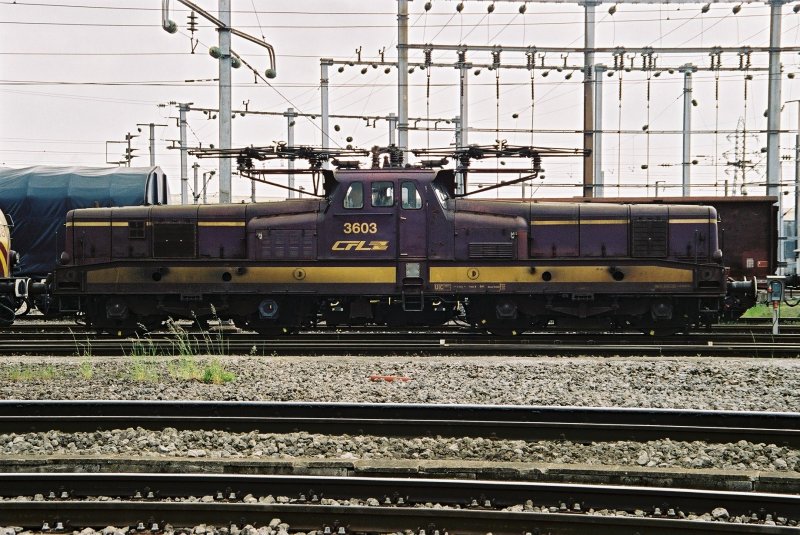 BR3000 Nr. 3606 wartet in der Triage Bettemburg auf einen ihrer letzten Einstze. 