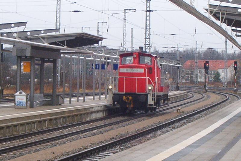 BR362 im Rostocker Hbf.