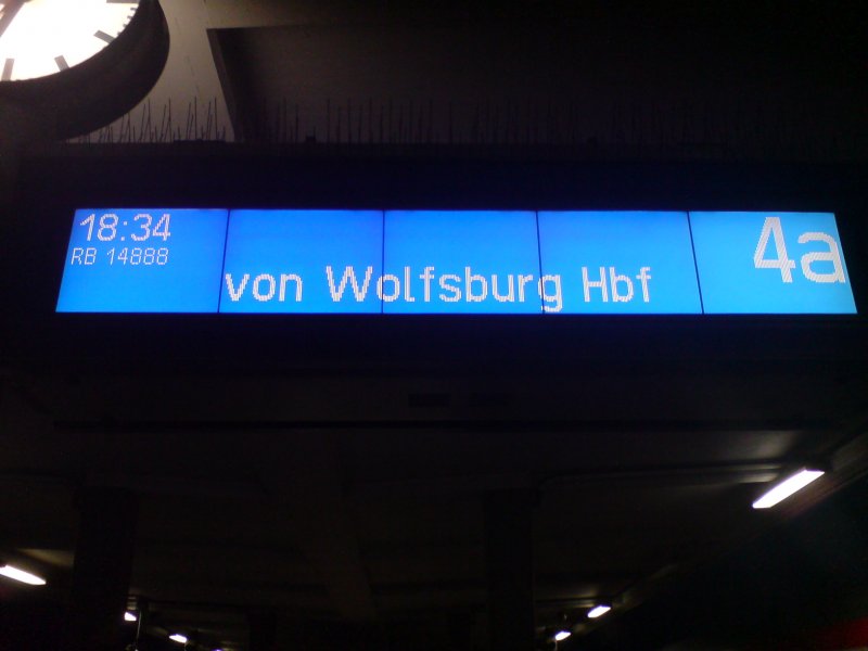 Branschweig Hbf - RegionalBahn von Wolfsburg Hbf