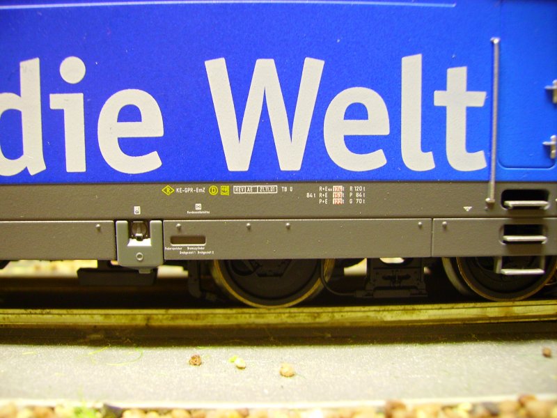 Bremsanschriften von 101 043-8 von Fleischmann (824355)