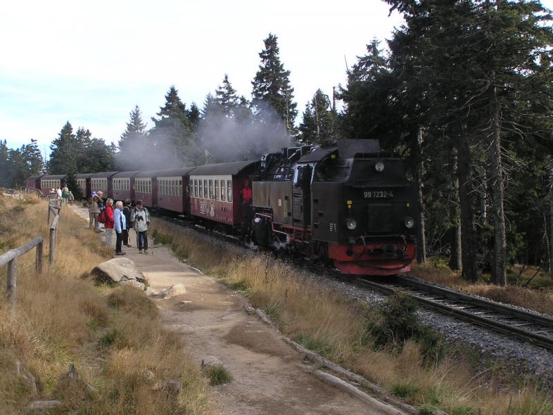 Brockenbahn bei der Abfahrt vom Brocken. 
Das Bild habe ich im Herbst aufgenommen! 