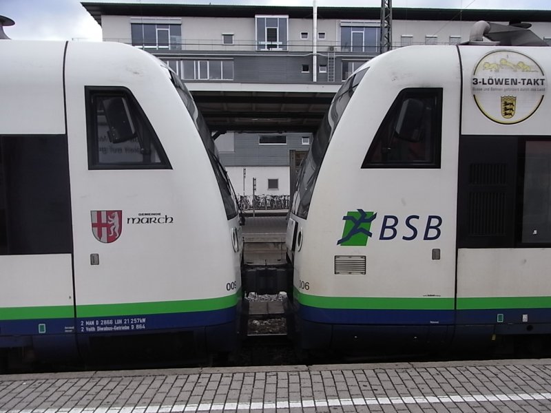 BSB im Freiburger Hauptbahnhof. (Oktober 2009).