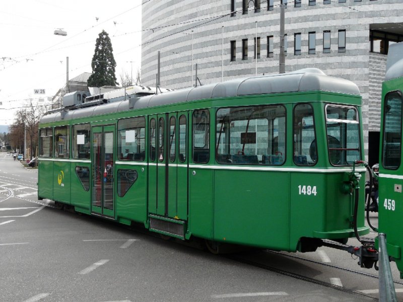 BVB - Tramanhnger B 1484 unterwegs auf der Linie 15 am 15.03.2008